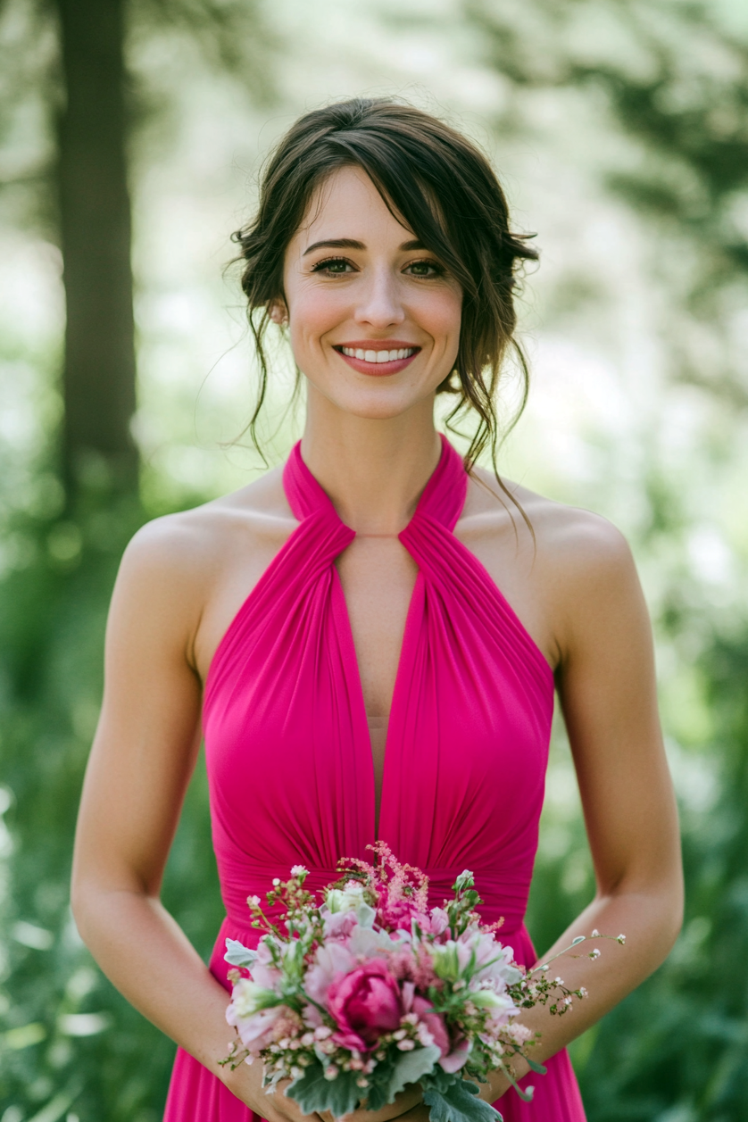 Hot_Pink_Bridesmaid_Dresses_16