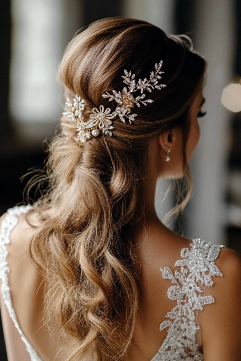 19 Breathtaking Half Up Half Down Wedding Hairstyles to Inspire Your Big Day