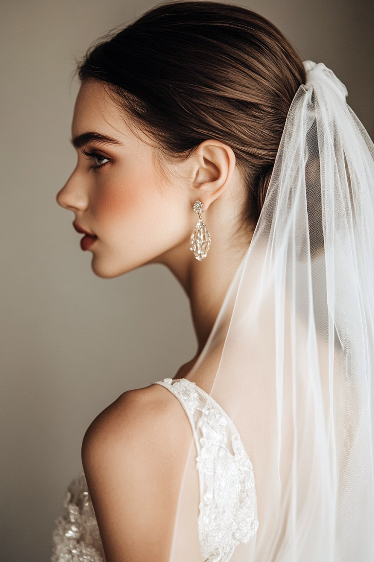 Timeless Beauty: 16 Elegant Wedding Hairstyles to Perfectly Complement Your Veil