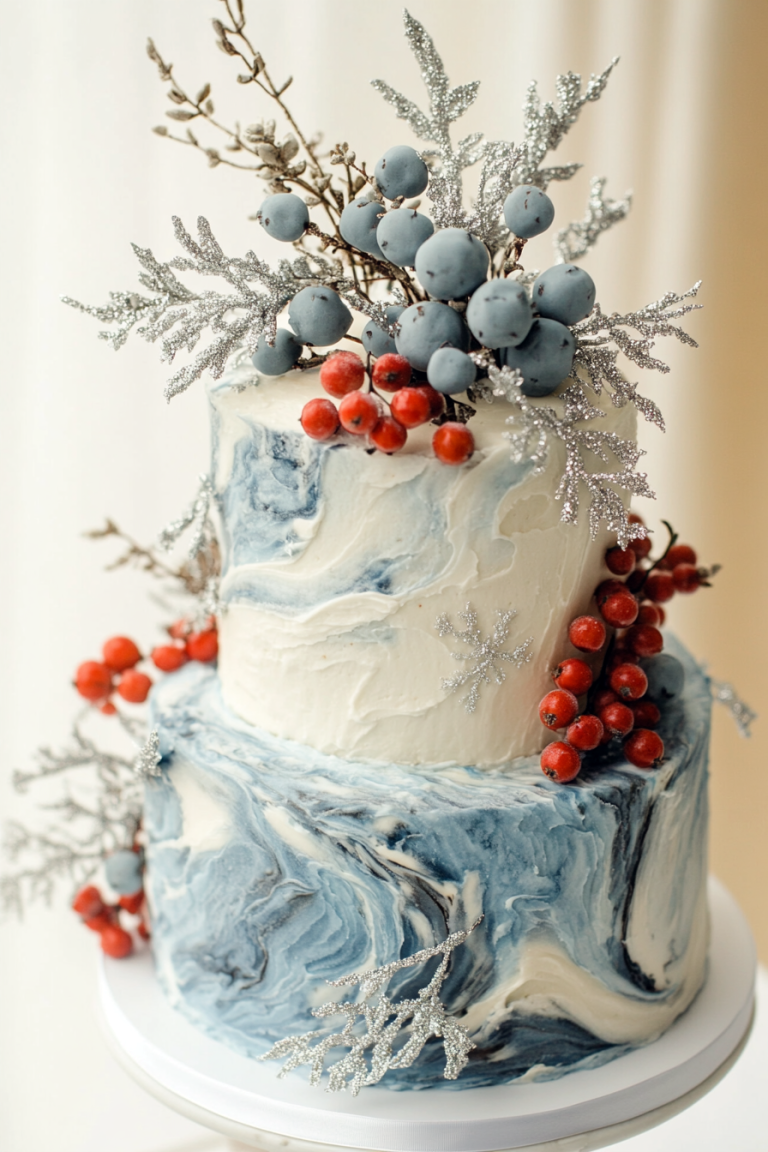 15 Enchanting Winter Wedding Cake Ideas to Sweeten Your Big Day