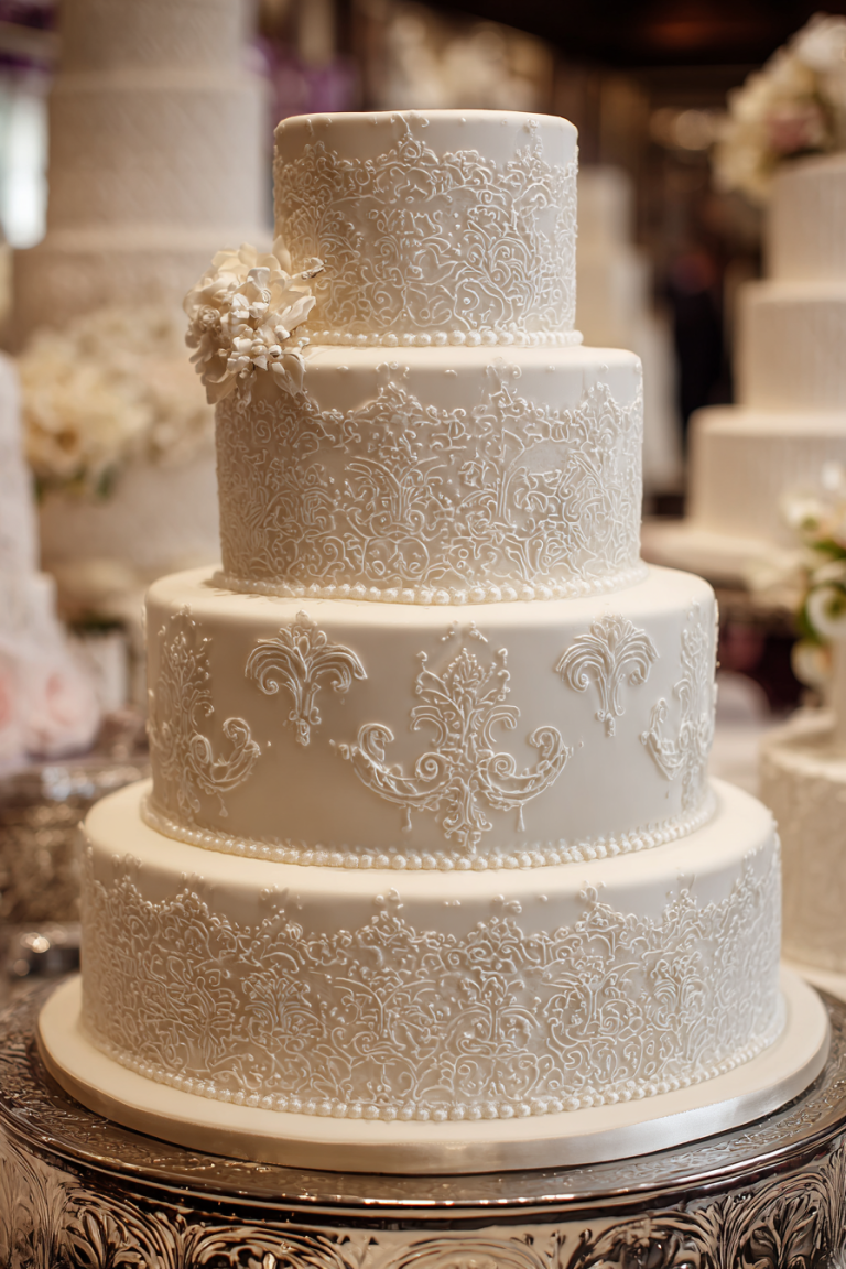 Elegant Inspiration: 16 Stunning White Wedding Cake Ideas