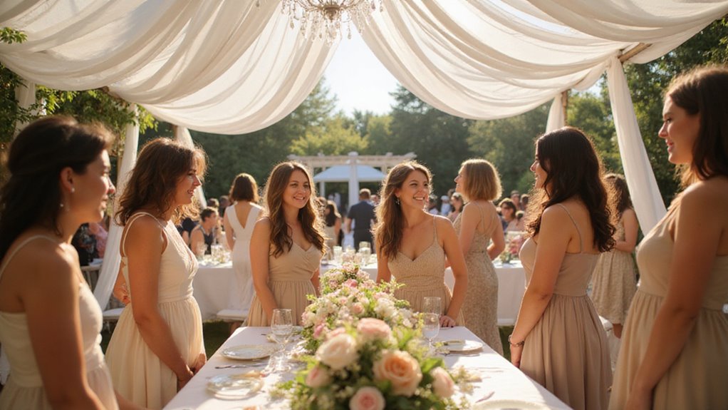 beige attire for weddings