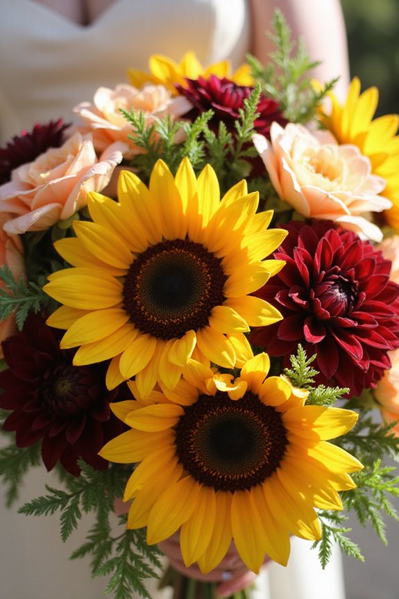 bold floral wedding bouquet