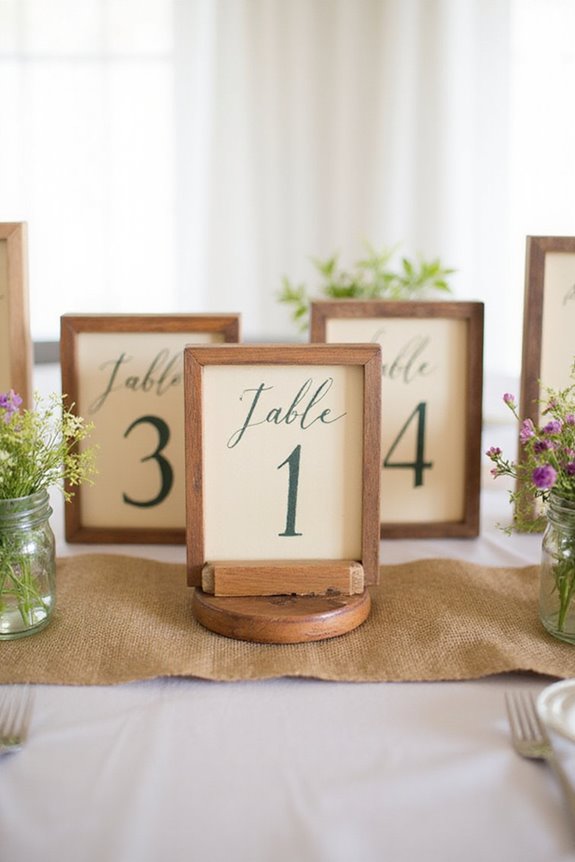 budget friendly diy table numbers