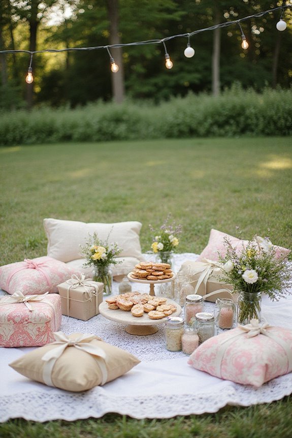 charming organized gift table