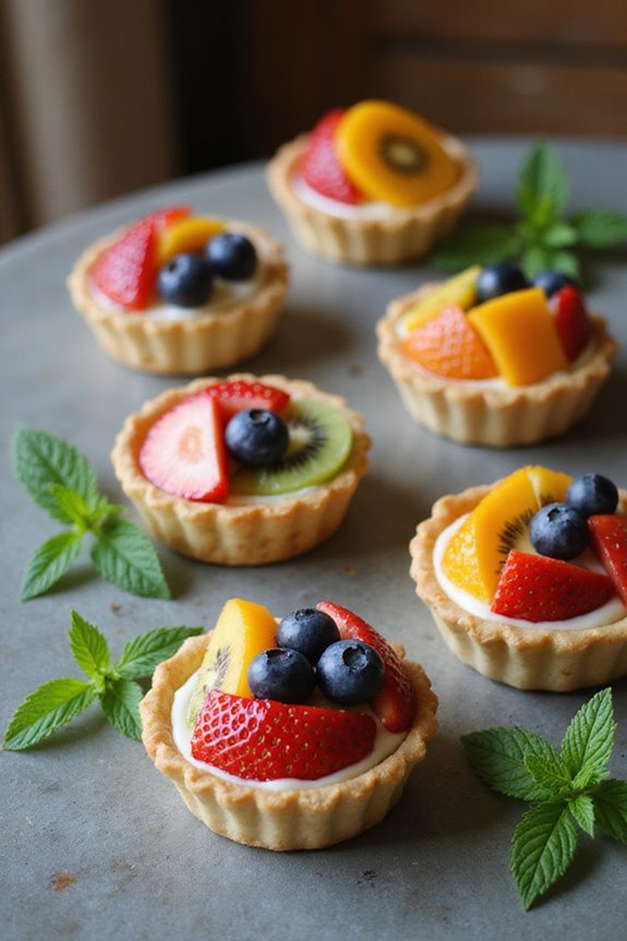 colorful and flavorful tartlets