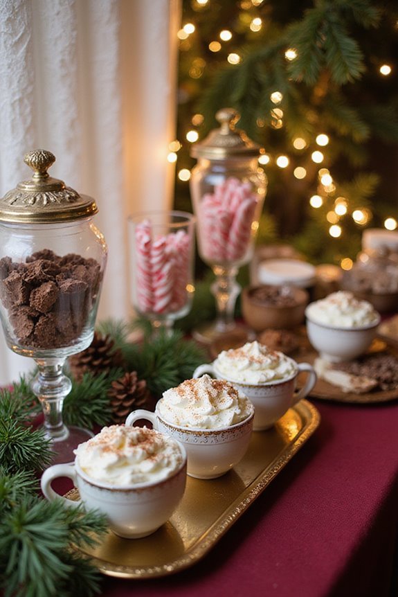 cozy hot cocoa station