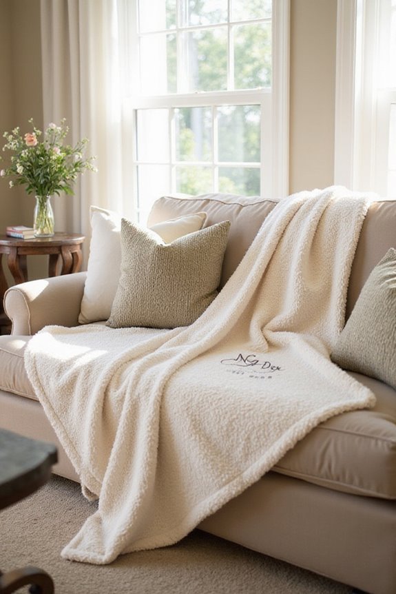 cozy personalized love blanket