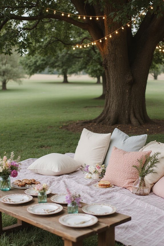 cozy picnic seating arrangements