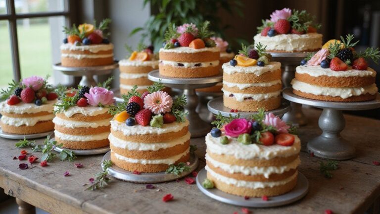 creative naked wedding cakes