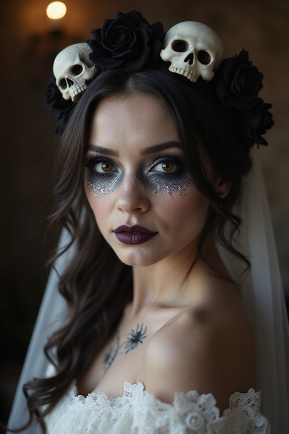 creepy cute bridal aesthetic elements