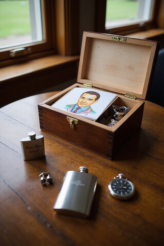 custom groom illustration gift