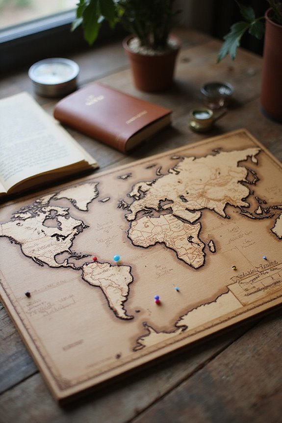 custom travel map gift