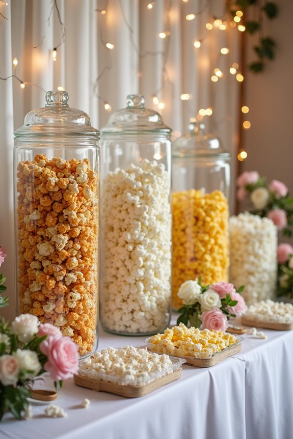 customizable popcorn bar experience