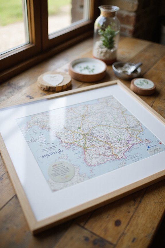 customized love story map
