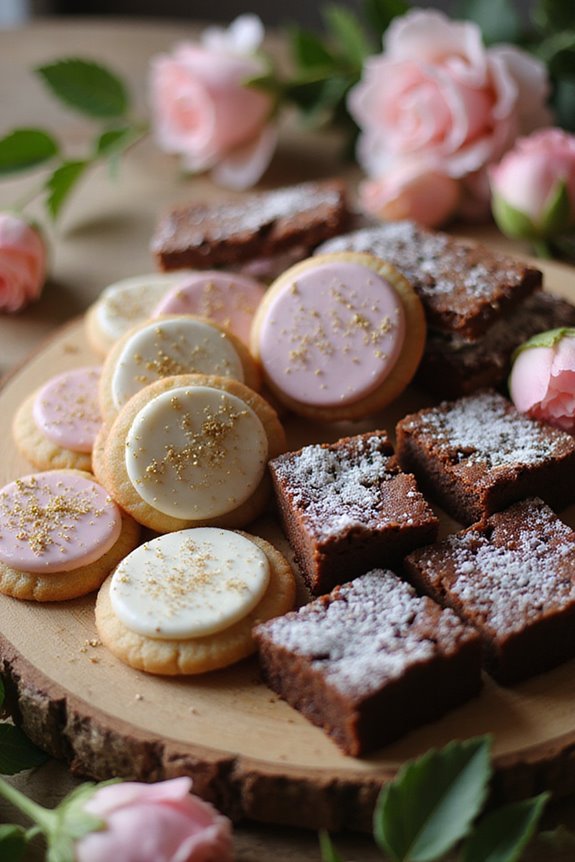 delicious cookies and brownies