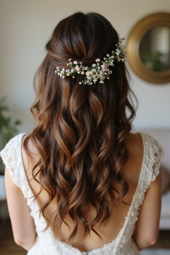 effortlessly elegant bridal waves