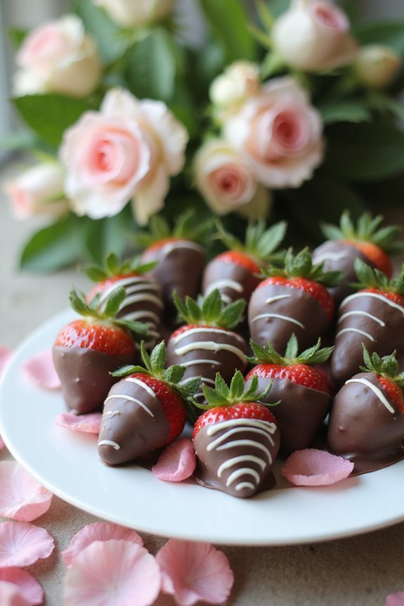 elegant chocolate covered strawberries