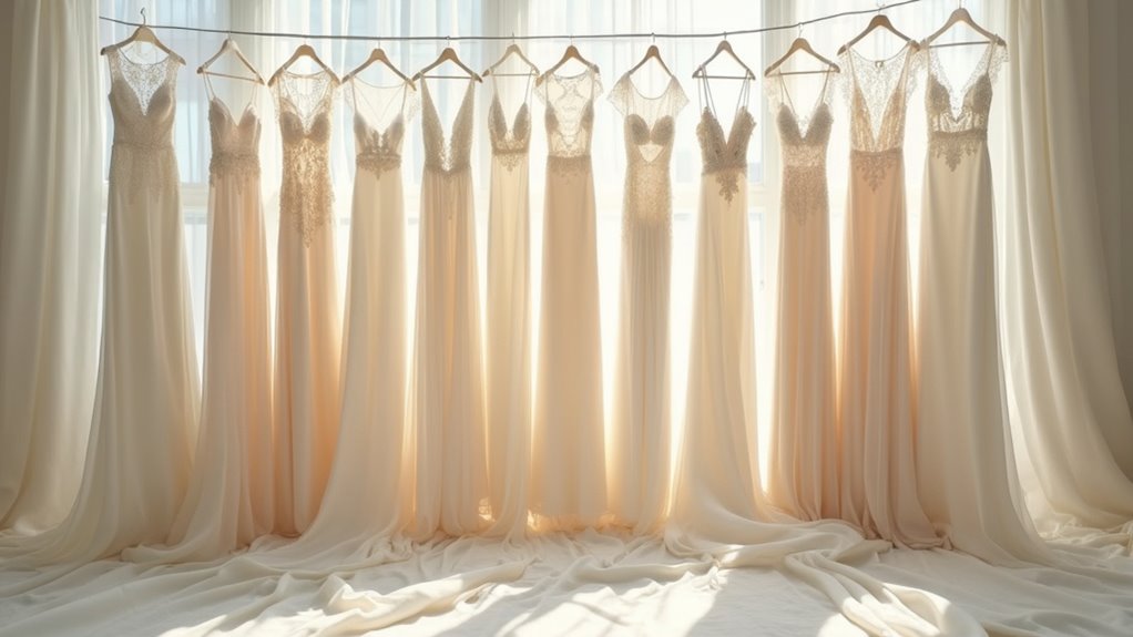 elegant silk wedding dresses