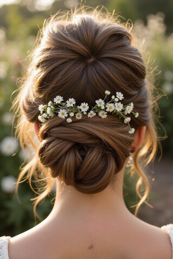 elegant twisted chignon hairstyle