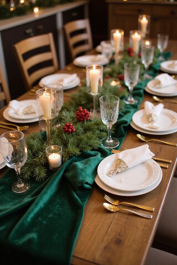 festive elegant table decor