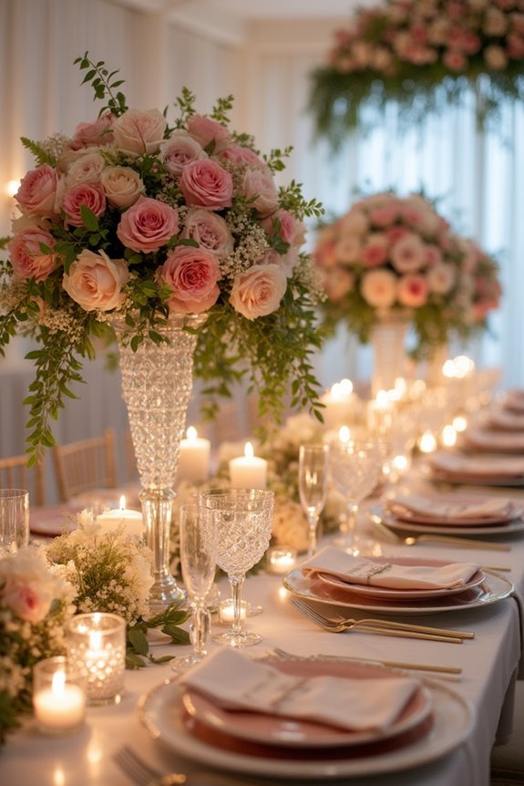 floral arrangements enhance ambiance