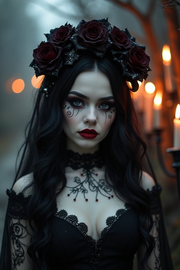 gothic bride makeup inspiration