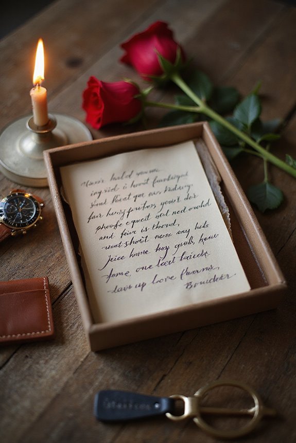 handwritten love letter gesture