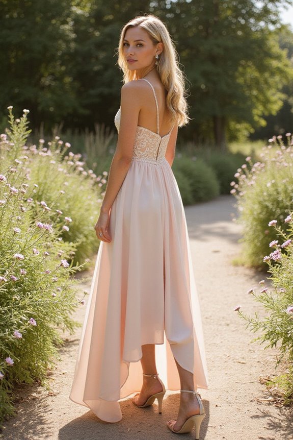 high low hemline elegance