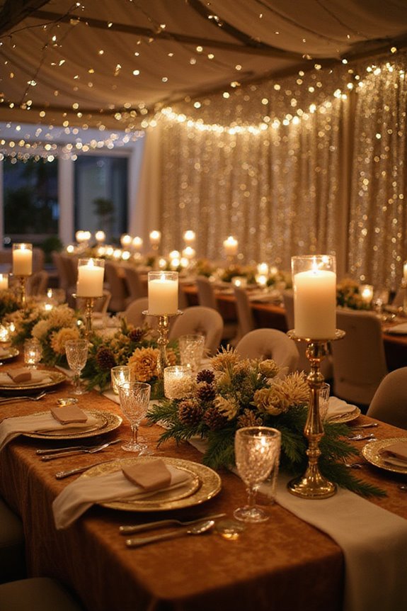 metallic elegance for weddings
