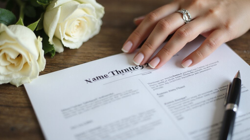 name change after marriage