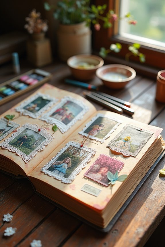personalized anniversary scrapbook creation