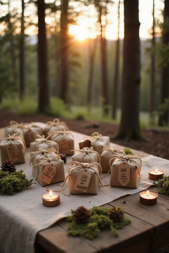 personalized cozy campfire favors