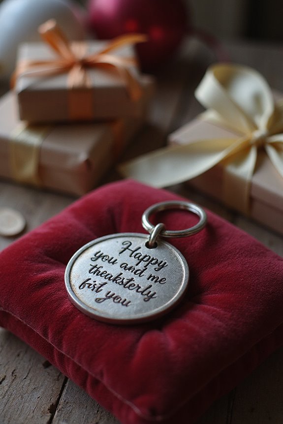 personalized engraved keychain gift