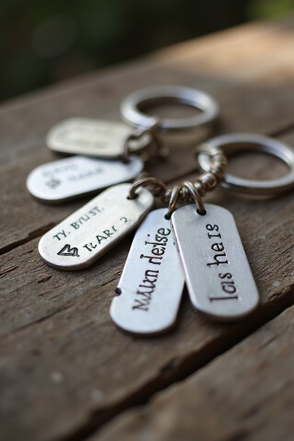 personalized engraved keychains gift