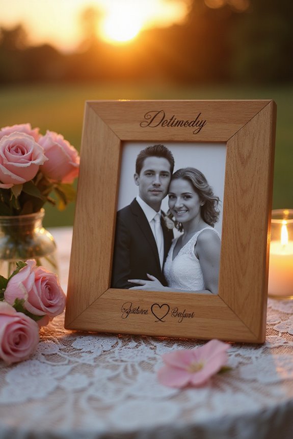 personalized engraved picture frame
