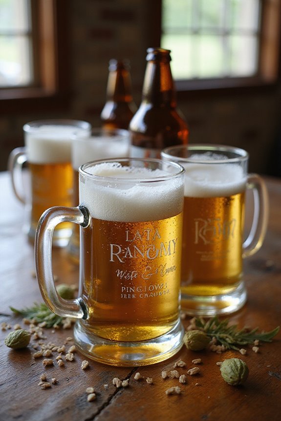 personalized groomsmen beer mugs