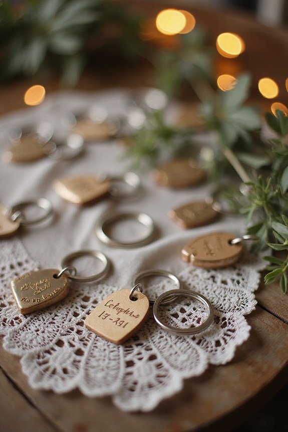 personalized wedding guest keepsakes