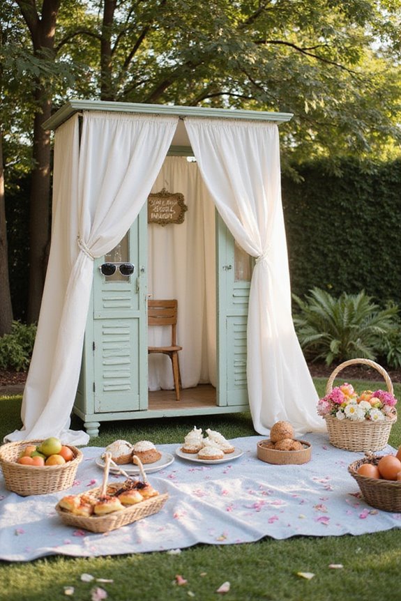 photo booth with props