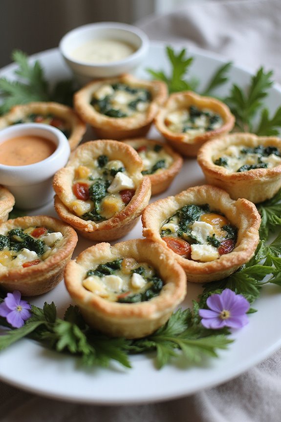 savory bite sized quiche treats