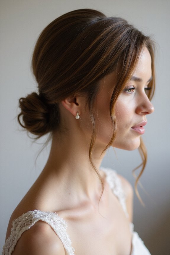 sleek low ponytail elegance