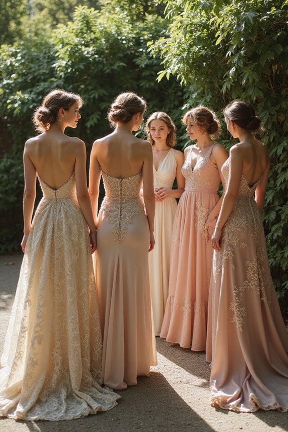 sophisticated high neck gown elegance