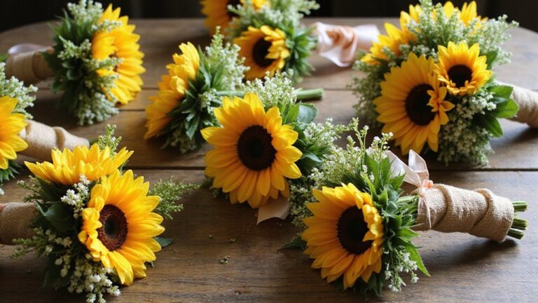 sunflower wedding bouquet inspiration