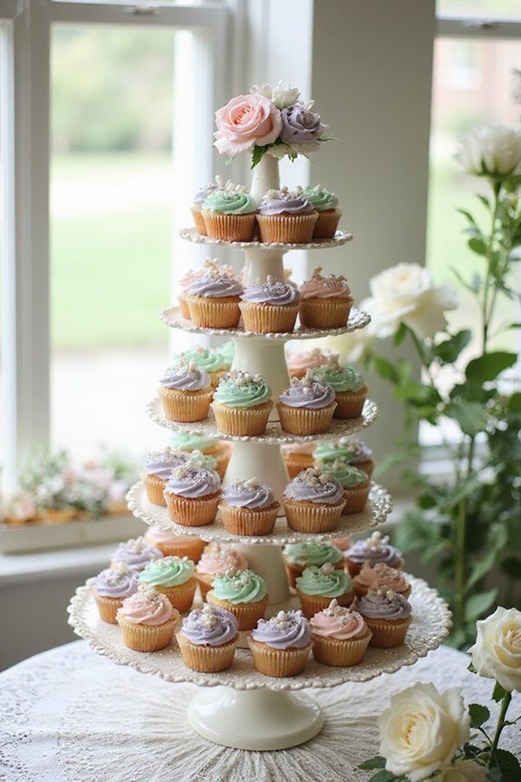 themed cupcake tower centerpiece