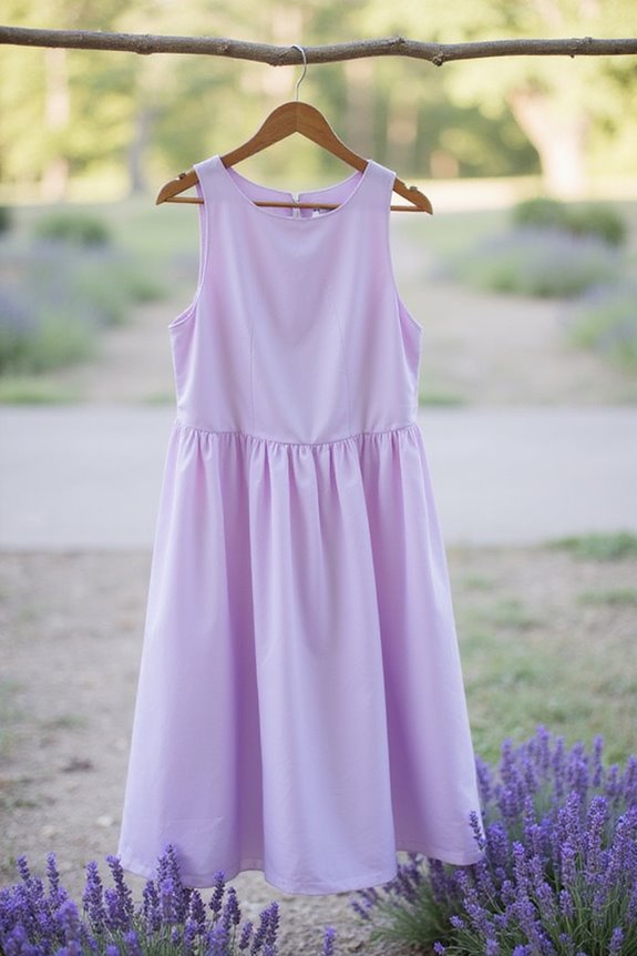 timeless lavender bridesmaid dress