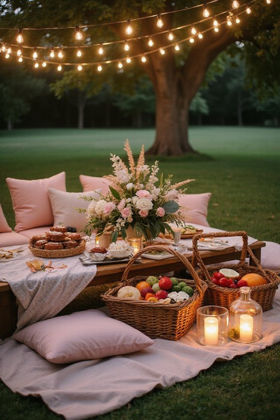 twinkling lights create ambiance