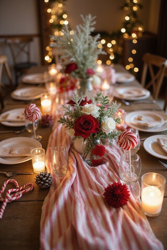 whimsical candy cane decor