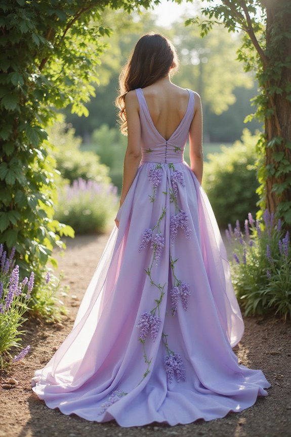 whimsical lavender floral elegance