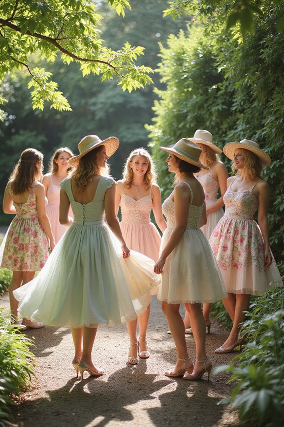 whimsical tea length wedding dresses