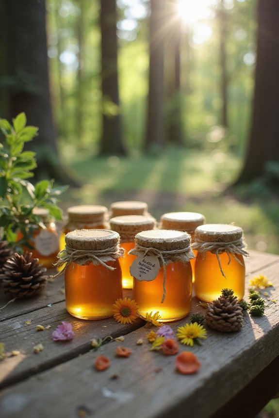 wildflower honey wedding favors